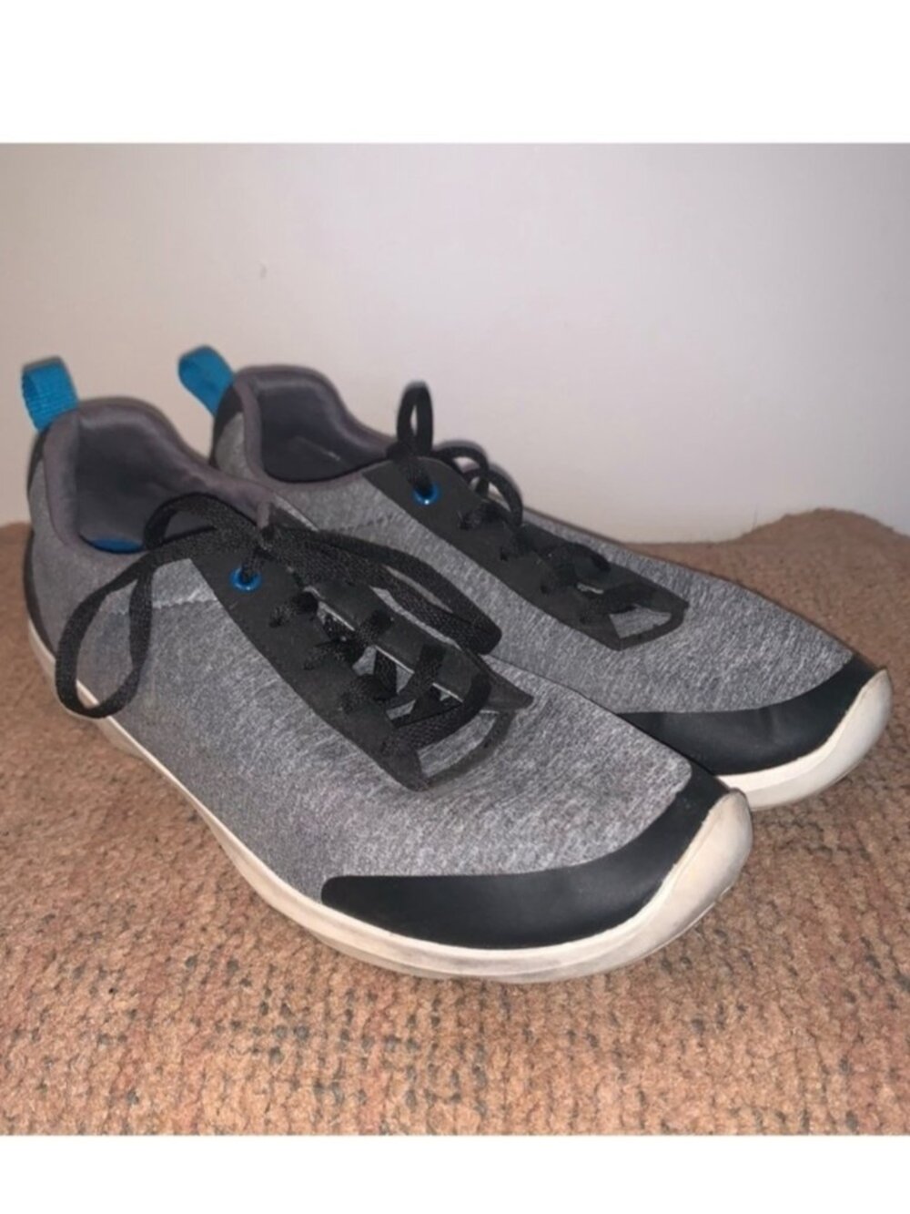 CROCS Gray and Black Athletic Shoes